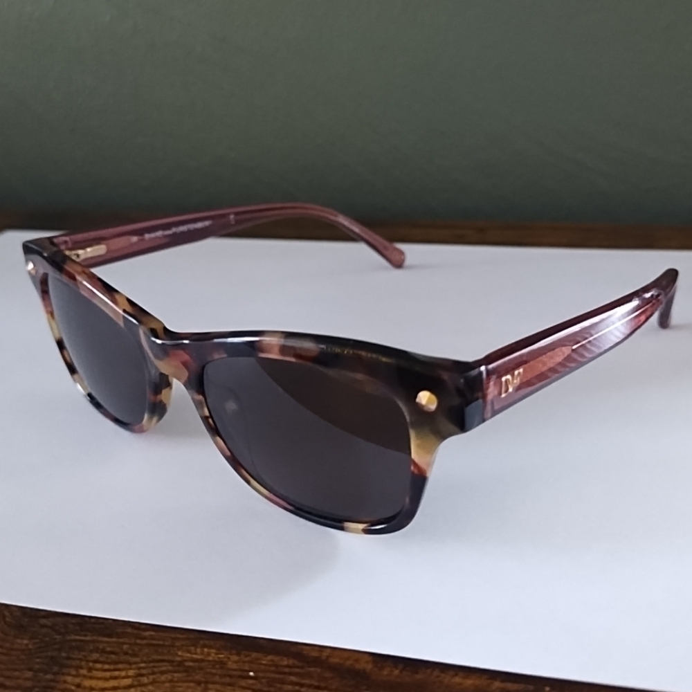 Diane Von Furstenberg Eyeglass FRAMES DVF5061 667 Pink Tortoise 48-17-135 - READ